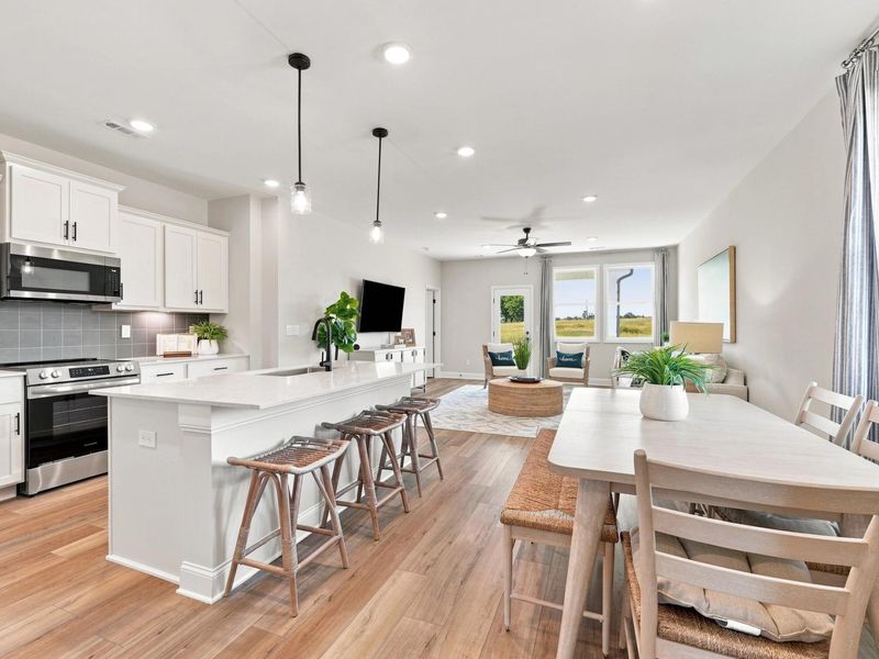 Furnished interior in a model home at Bailey Park in Fayetteville (Image 8).