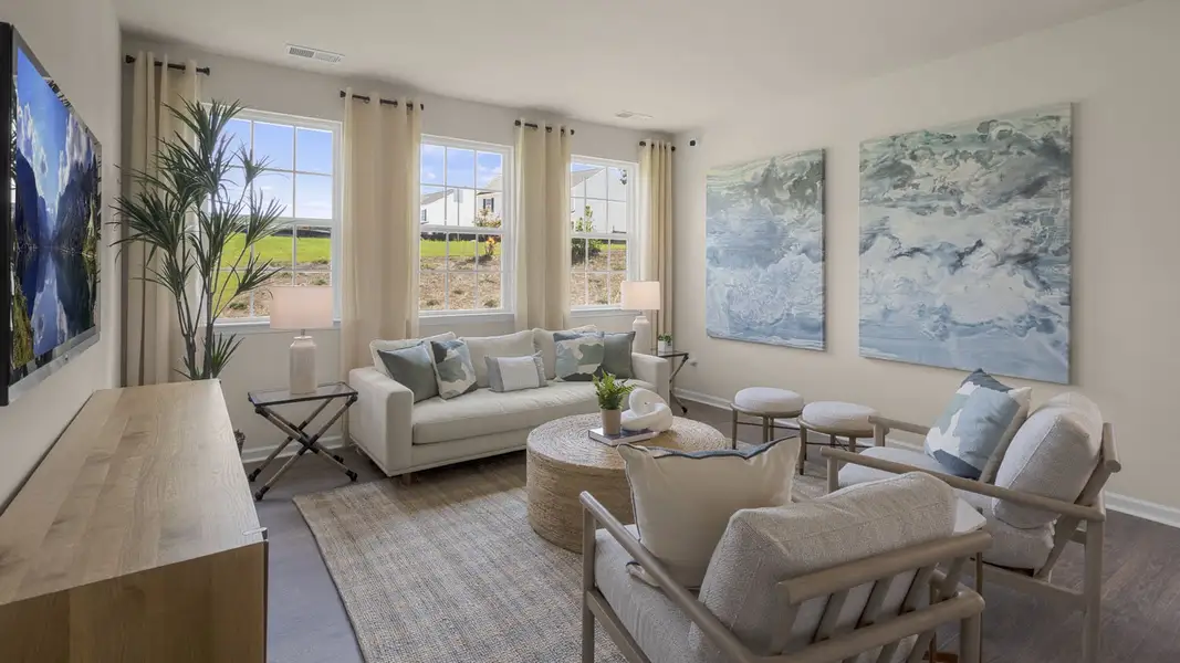 Furnished interior in a model home at The Villas at Martin Farms in Aberdeen (Image 14).