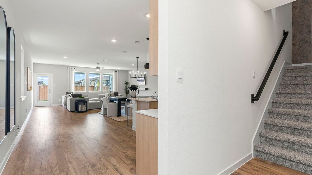 Furnished interior in a model home at Villarosa at Tamarron in Katy (Image 6).