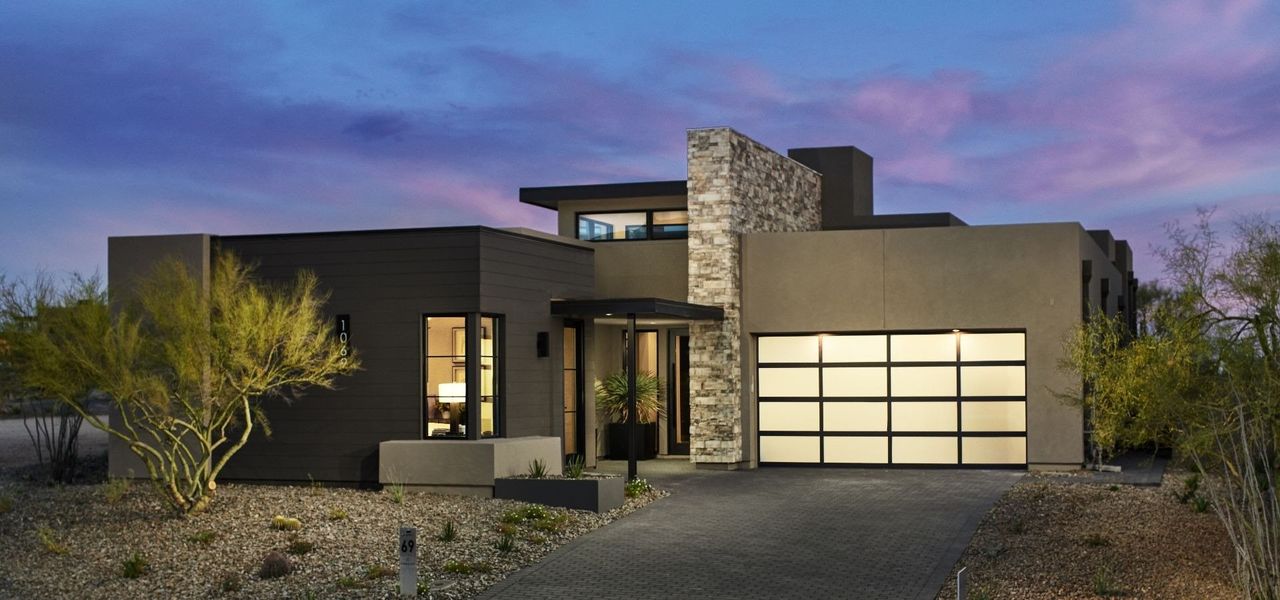 Front exterior of a home in the The Villas II at Desert Mountain community, located in Scottsdale, AZ (Image 14).
