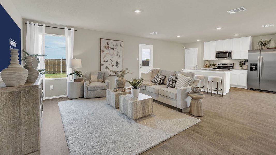 Furnished interior in a model home at Swenson Heights in Seguin (Image 9). Furnished interior in a model home at Swenson Heights in Seguin (Image 9).