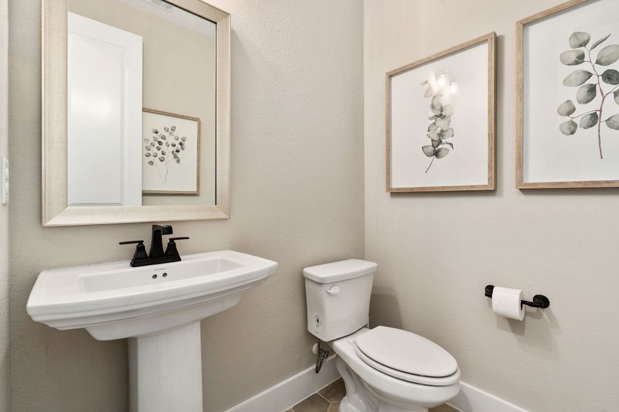 Plan 1685 Powder Bath Representative Photo by American Legend Homes