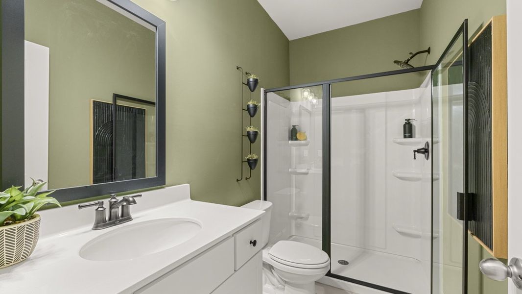 Furnished interior in a model home at Haven Abbey in Cumming (Image 40).