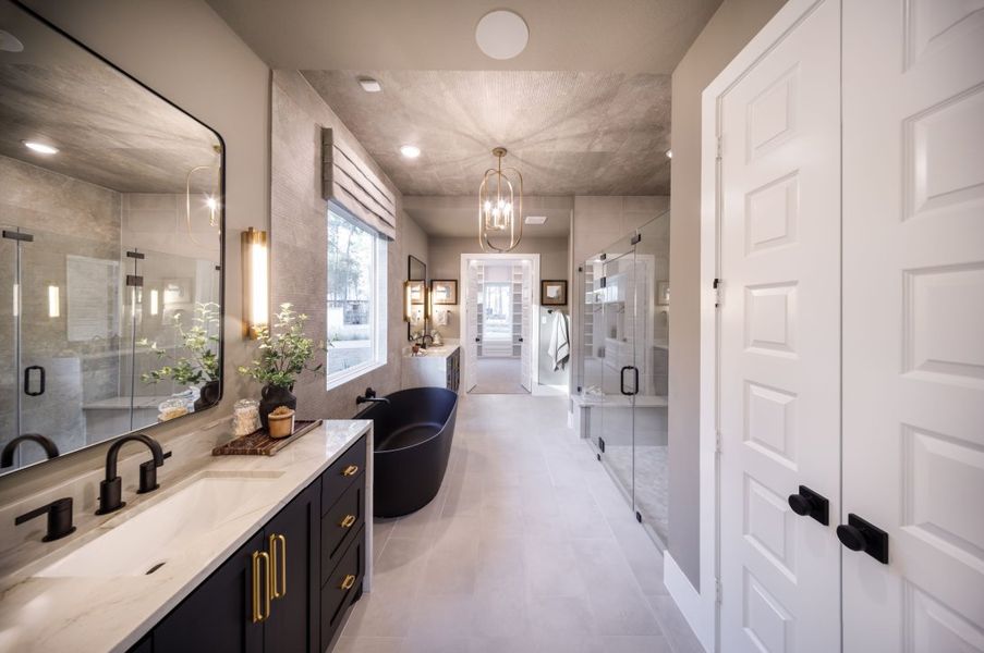 Furnished interior in a model home at Two Step Farm in Montgomery (Image 21).