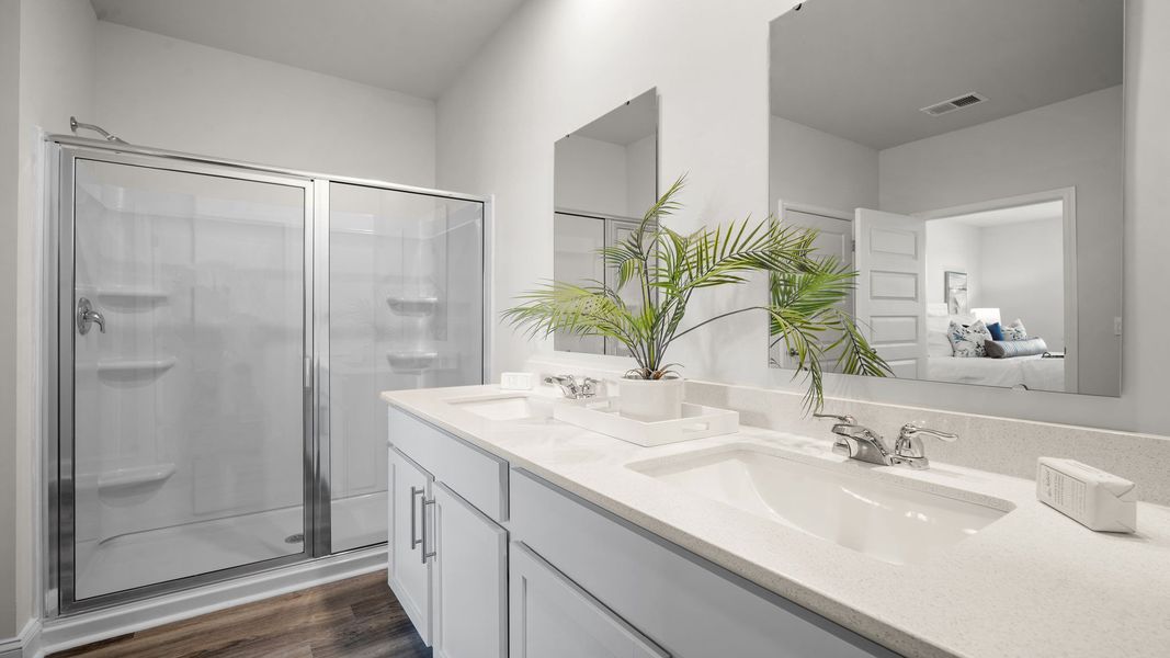 Furnished interior in a model home at Laurel Grove in Guyton (Image 28).