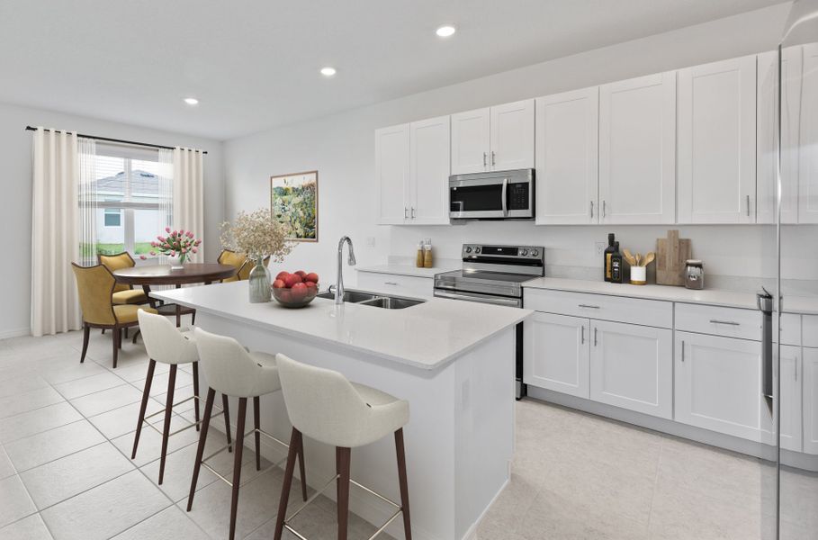 Furnished interior in a model home at Cypress Park Estates in Haines City (Image 46).