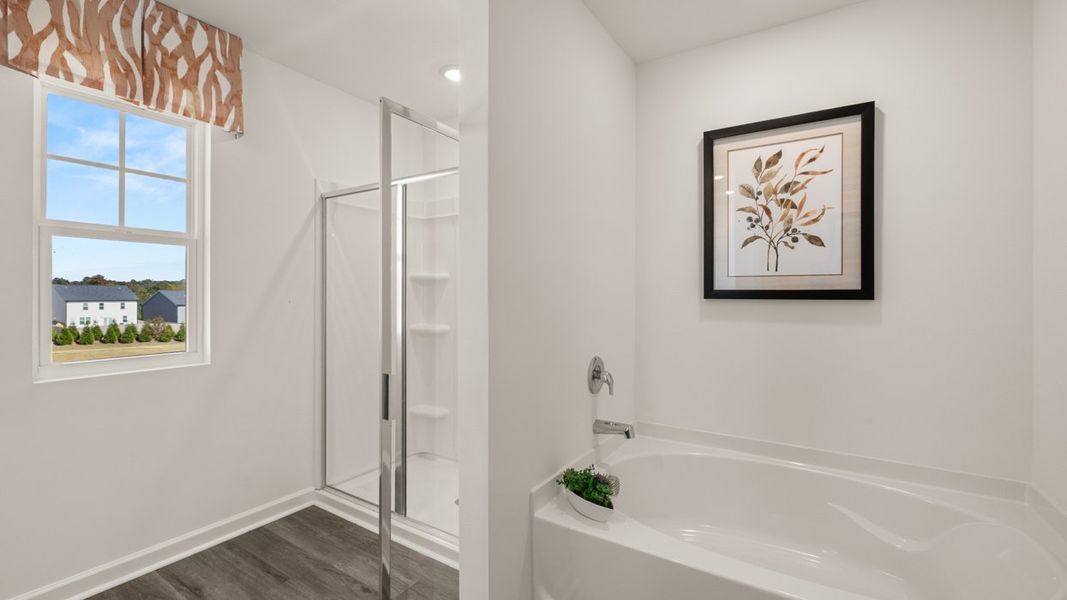 Furnished interior in a model home at Locust Grove Station - Cedar Ridge in Locust Grove (Image 28).