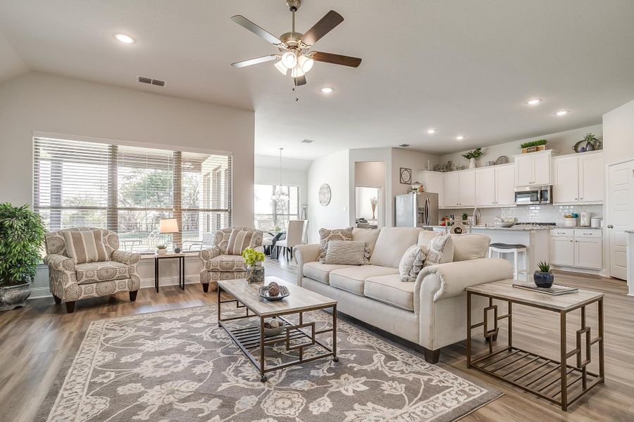 Furnished interior in a model home at Mallard Point in Greenville (Image 17).