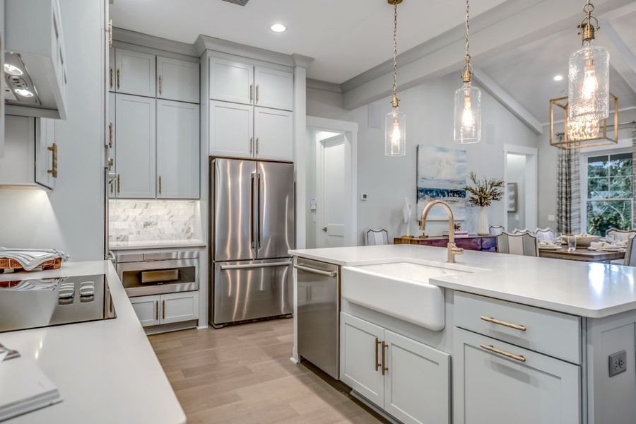 Furnished interior in a model home at Ocean Ridge in St. Augustine Beach (Image 8).