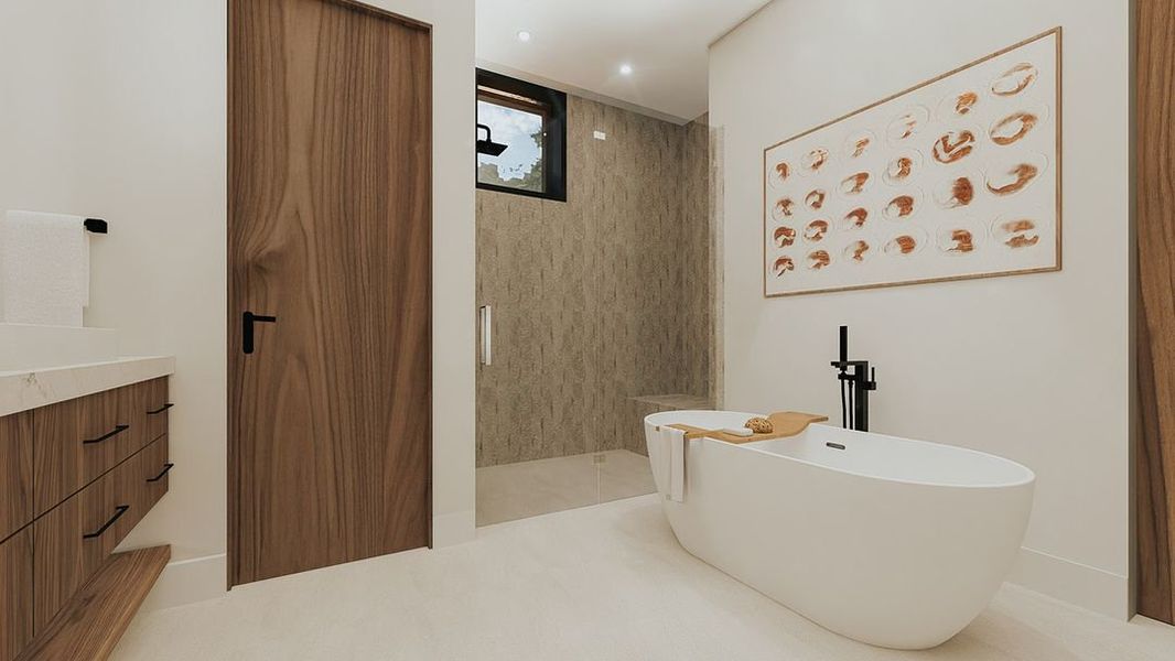 Furnished interior in a model home at Serene in Scottsdale (Image 20).