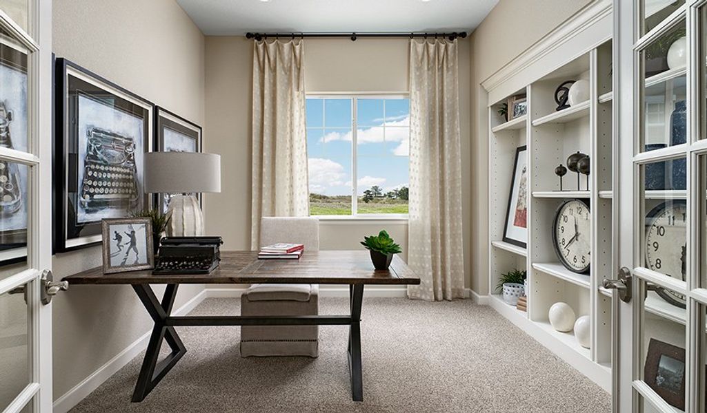 Furnished interior in a model home at Estates at Montecito in Goodyear (Image 7).