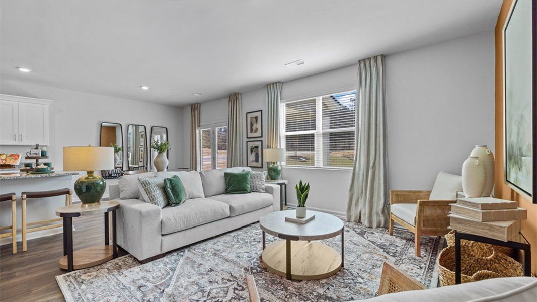 Furnished interior in a model home at Garden Lakes in Hampton (Image 5).