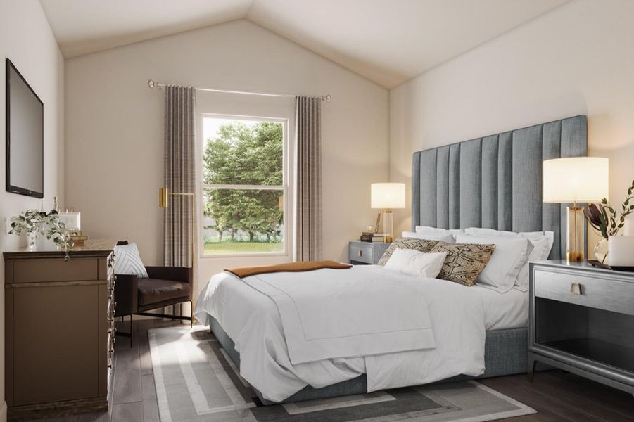 Furnished interior in a model home at Poplar Court in Hico (Image 5).