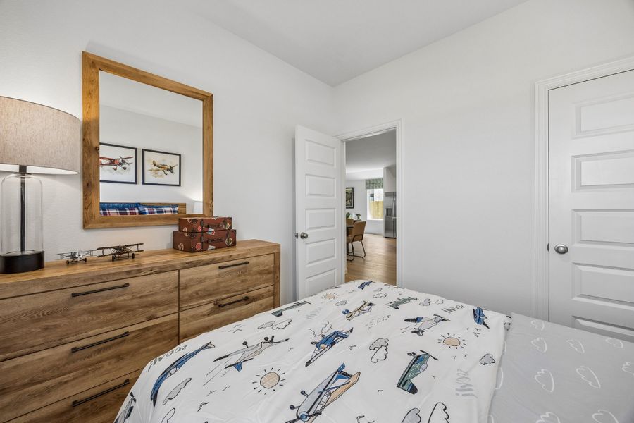 Furnished interior in a model home at Sofi Lakes in Katy (Image 25).