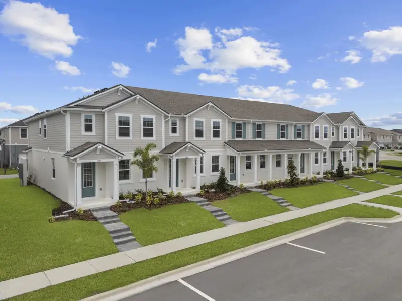 Front exterior of a home in the Gardenia Reserve community, located in Apopka, FL (Image 5). Front exterior of a home in the Gardenia Reserve community, located in Apopka, FL (Image 5).