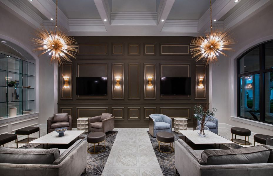 Resort-style amenities with modern homes for sale in Naples, FL