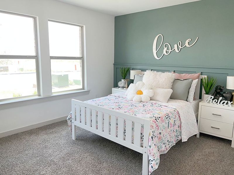 Furnished interior in a model home at Allen Farms in Lubbock (Image 14).