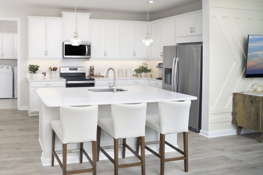 Furnished interior in a model home at Bonavie Cove in Fort Myers (Image 10).
