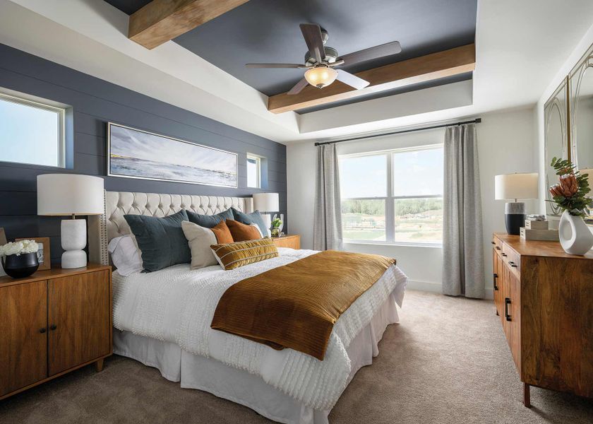 Furnished interior in a model home at NoVi Chatham Park - The Mews Collection in Pittsboro (Image 6).