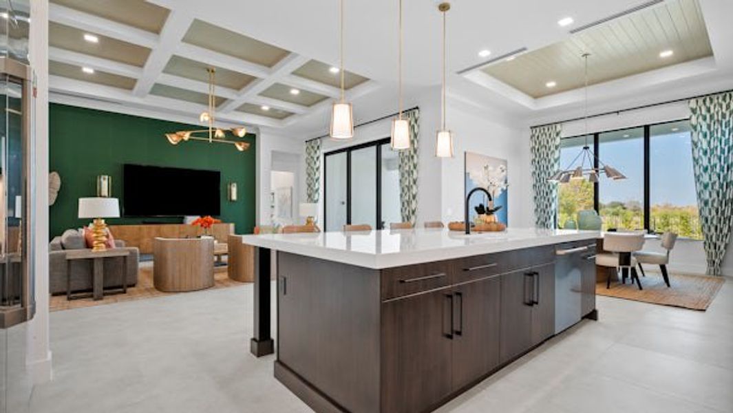Furnished interior in a model home at Tesoro Club in Port St. Lucie (Image 8).