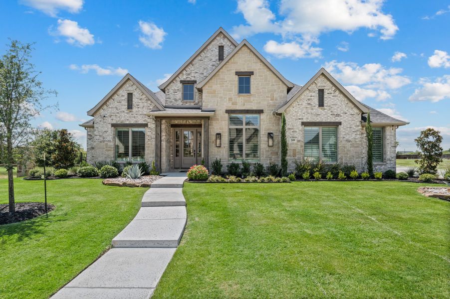Front exterior of a home in the NorthGlen community, located in Haslet, TX (Image 3). Front exterior of a home in the NorthGlen community, located in Haslet, TX (Image 3).