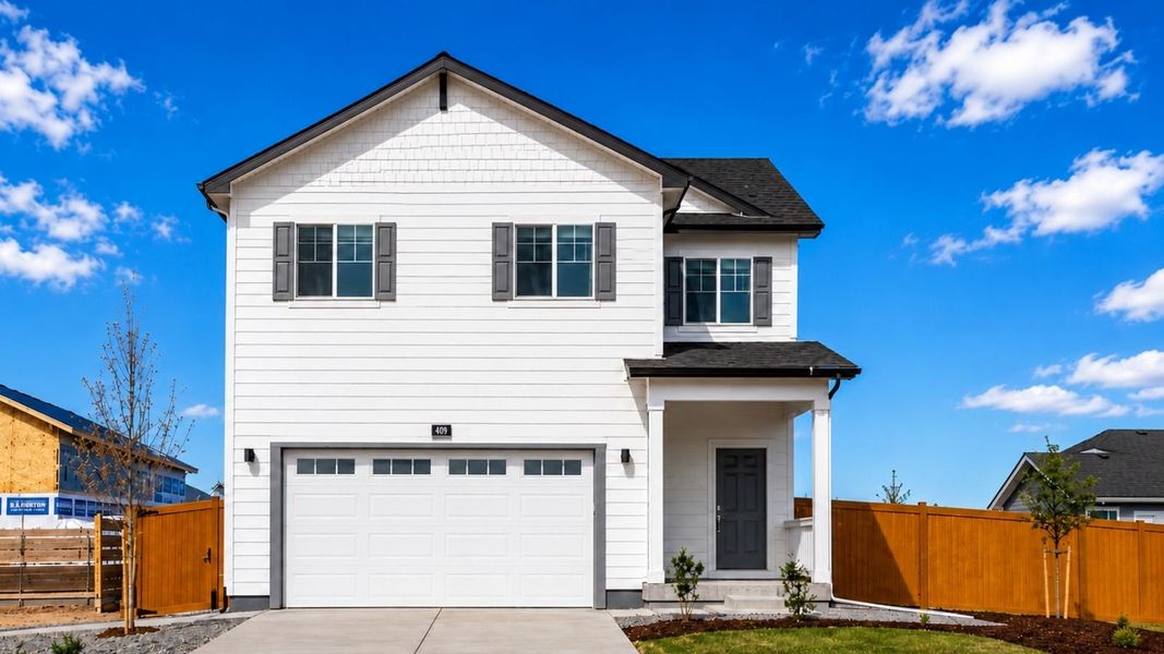 Front exterior of a home in the Sky Ranch community, located in Watkins, CO (Image 4). Front exterior of a home in the Sky Ranch community, located in Watkins, CO (Image 4).