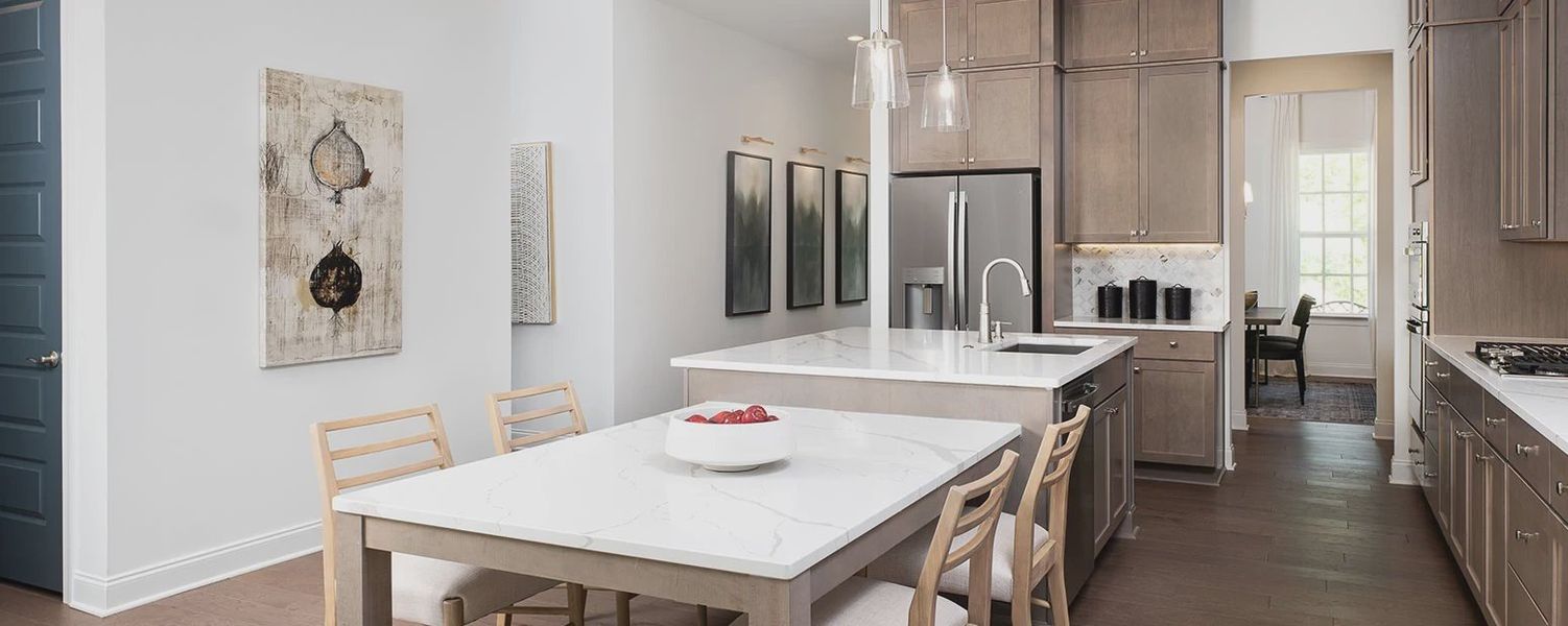 Furnished interior in a model home at East Harbor II at Chestatee in Dawsonville (Image 6).