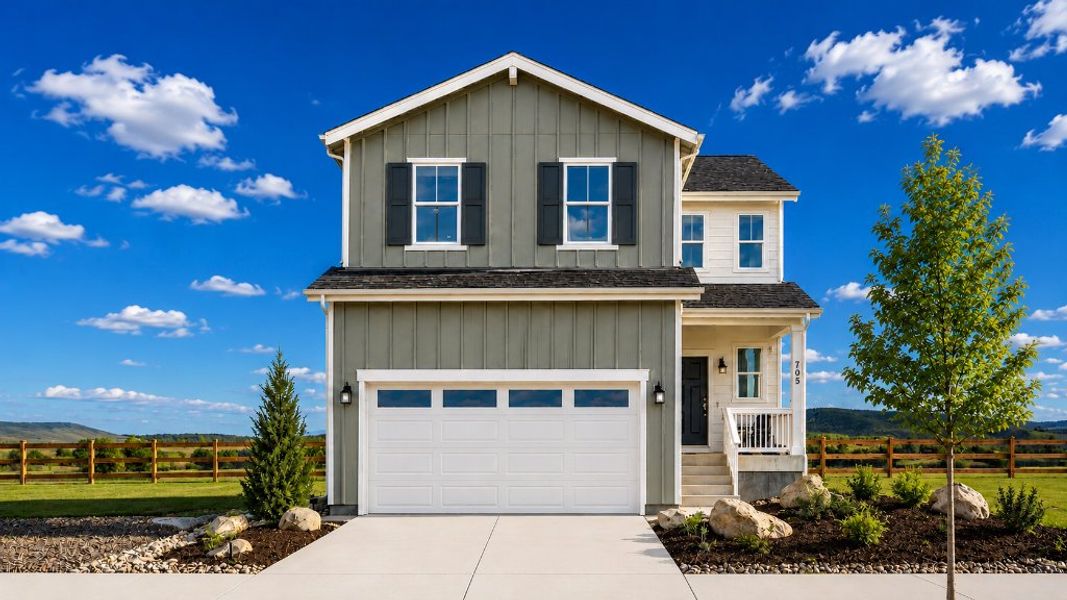 Front exterior of a home in the Lake Bluff community, located in Greeley, CO (Image 1). Front exterior of a home in the Lake Bluff community, located in Greeley, CO (Image 1).