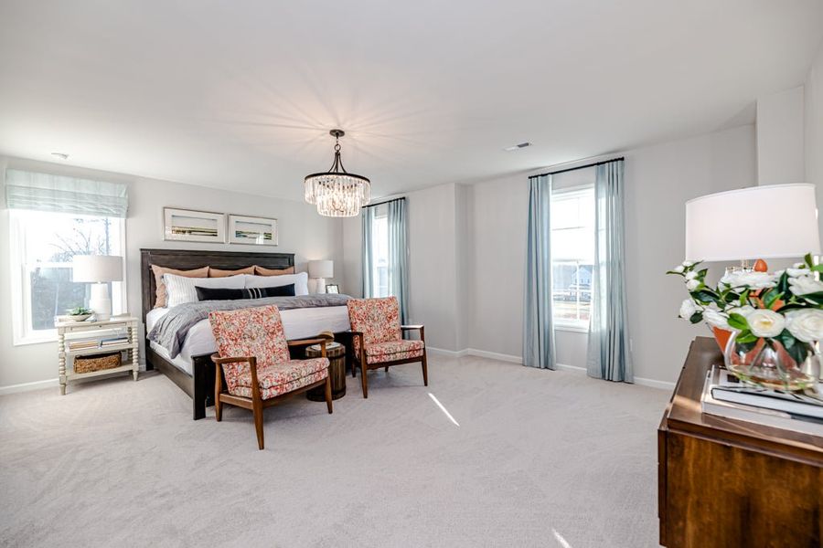 Furnished interior in a model home at Holston in Fuquay Varina (Image 23).