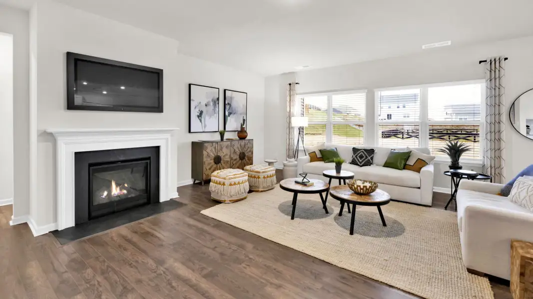 Furnished interior in a model home at Hickory Pointe in Corryton (Image 10). Furnished interior in a model home at Hickory Pointe in Corryton (Image 10).