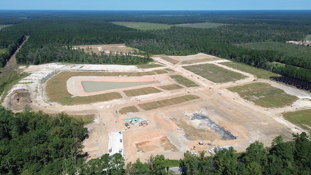 Site preparation and early development at Evington Place in Longs, SC (Image 11).