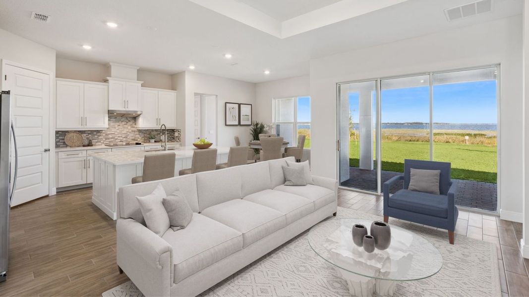 Furnished interior in a model home at Buena Lago in St. Cloud (Image 7).
