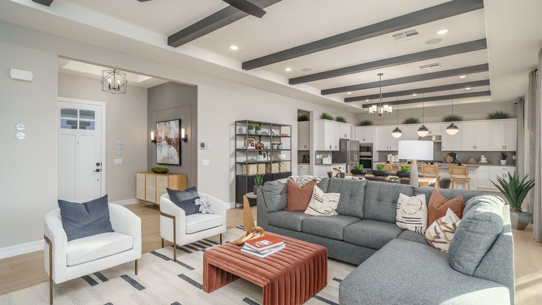 Furnished interior in a model home at The Foothills at Arroyo Norte in New River (Image 33). Furnished interior in a model home at The Foothills at Arroyo Norte in New River (Image 33).