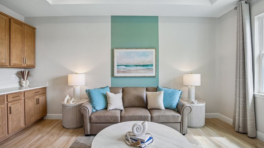 Furnished interior in a model home at Hammock at Two Rivers in Zephyrhills (Image 67).