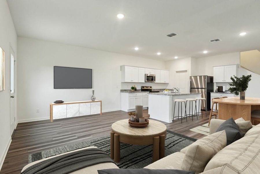 Furnished interior in a model home at Pinckney Place in North Charleston (Image 4).