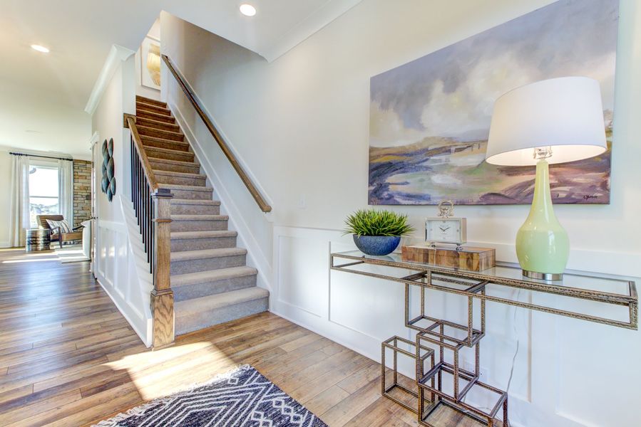 Furnished interior in a model home at 1158 Place in Wilson (Image 4).