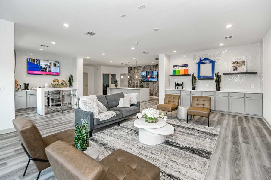 Furnished interior in a model home at Springwood in Beaumont (Image 7).