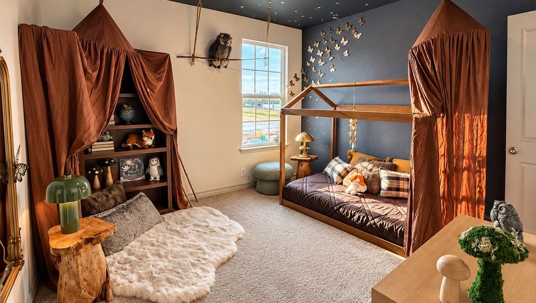 Furnished interior in a model home at Redbird Ranch in San Antonio (Image 53).