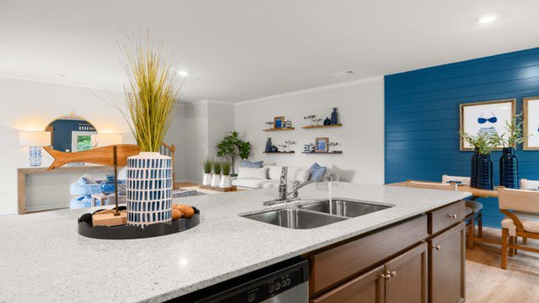 Furnished interior in a model home at Falcon Landing Townhomes in Gainesville (Image 22).