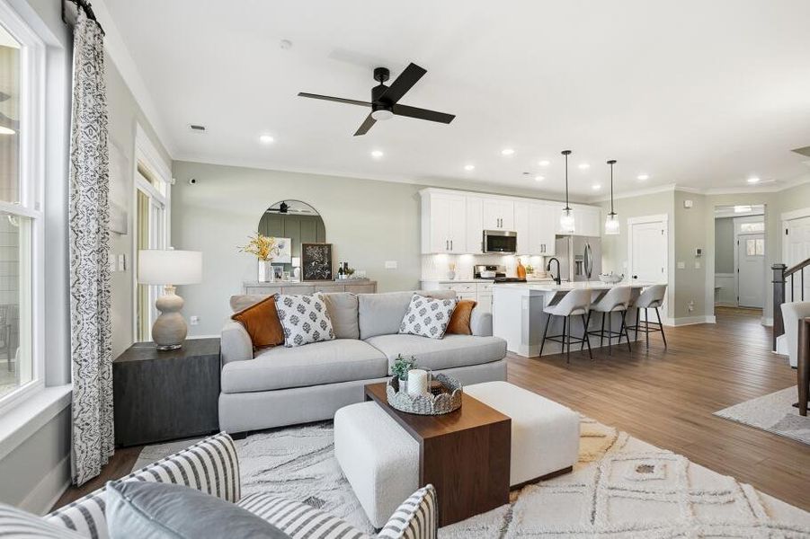 Furnished interior in a model home at Blythe Mill Townhomes in Waxhaw (Image 46). Furnished interior in a model home at Blythe Mill Townhomes in Waxhaw (Image 46).