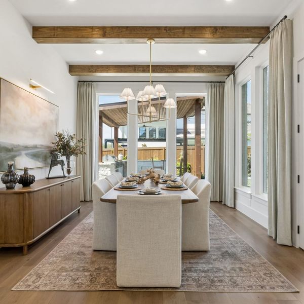 Furnished interior in a model home at Furst Ranch – 80′ Lots in Argyle (Image 11).