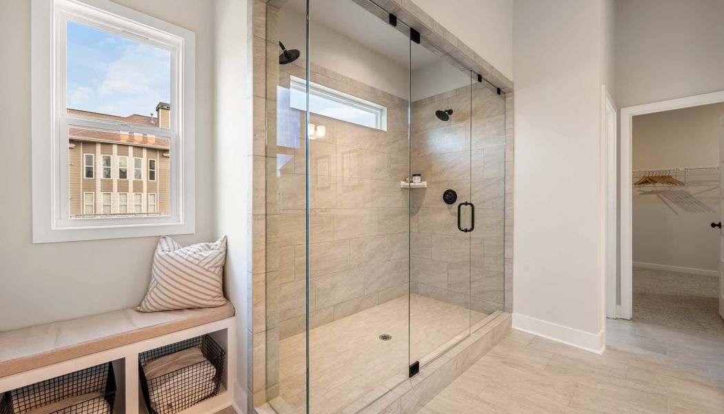 Furnished interior in a model home at Pinecrest Ridge in Dacula (Image 35).