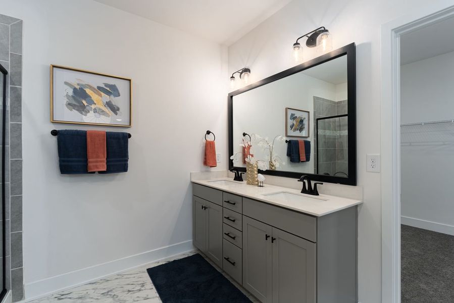 Furnished interior in a model home at Kerns Ridge in Salisbury (Image 17). Furnished interior in a model home at Kerns Ridge in Salisbury (Image 17).