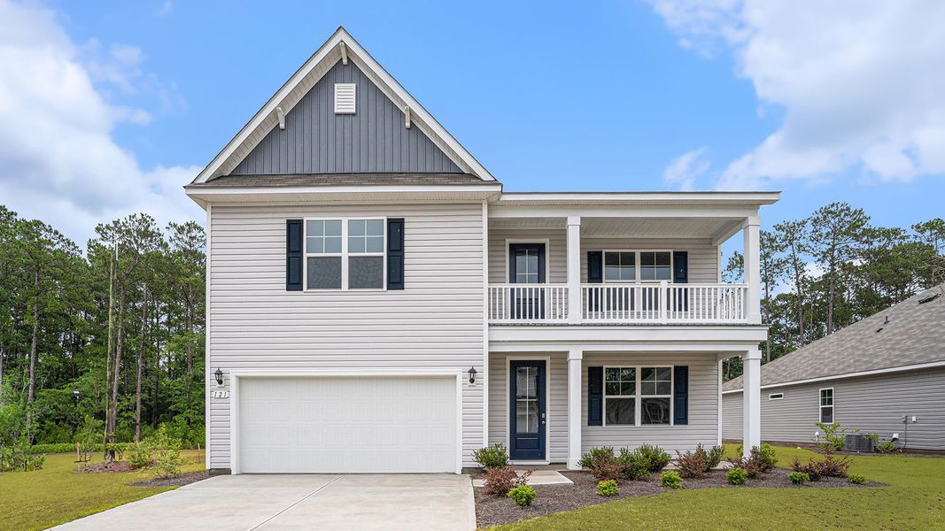 Front exterior of a home in the Spring View Landing community, located in Loris, SC (Image 2).