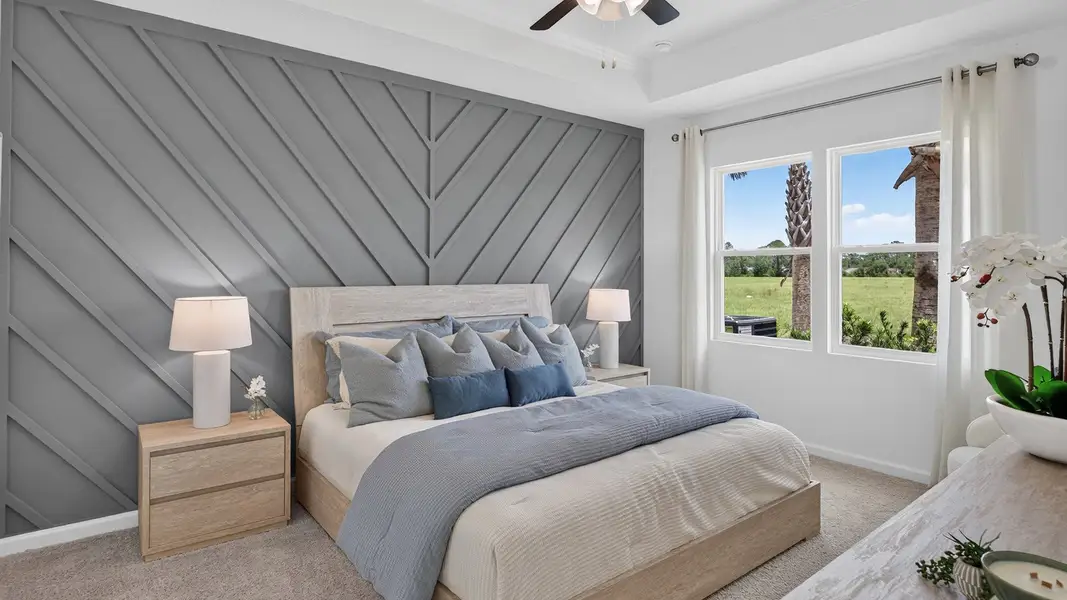Furnished interior in a model home at Bridle Creek in Jacksonville (Image 7).