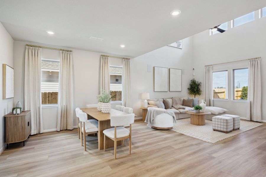 Furnished interior in a model home at Aldeana in Bonney (Image 7).