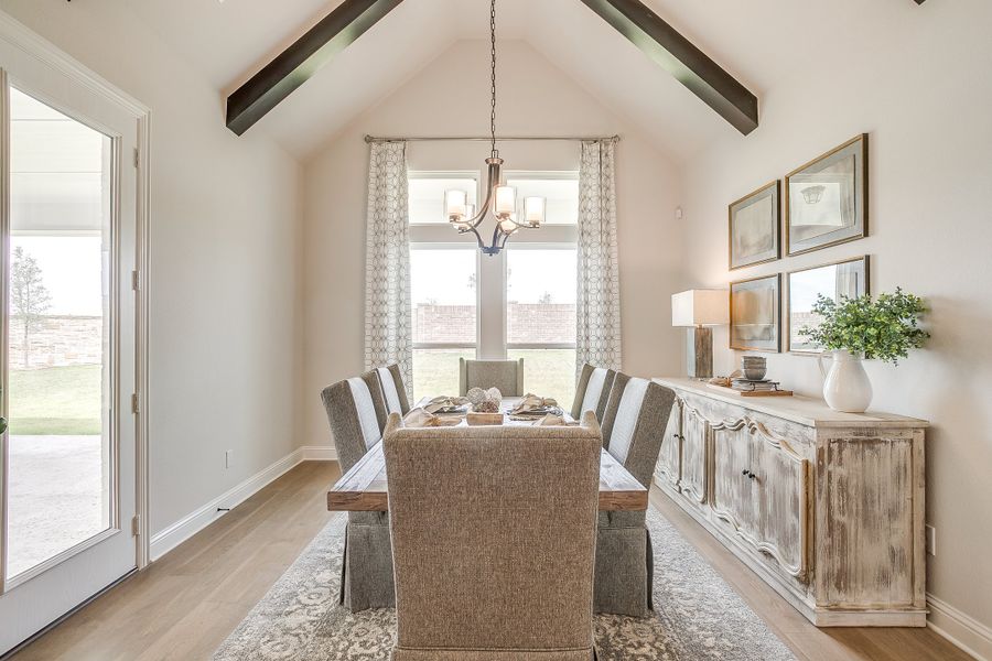 Furnished interior in a model home at Hightower Club in Waxahachie (Image 7).
