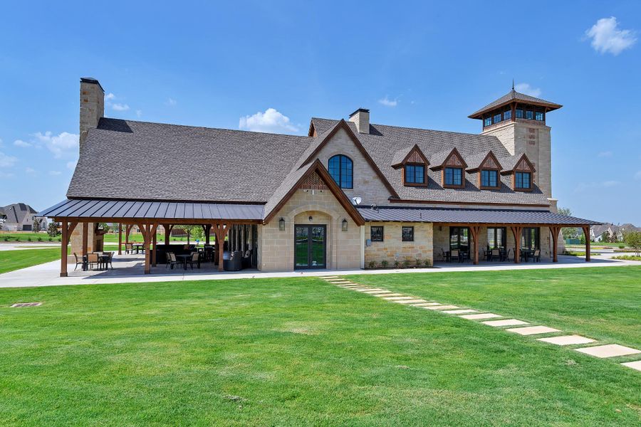 Star Trail Club House Exterior Photo by American Legend Homes Star Trail Club House Exterior Photo by American Legend Homes