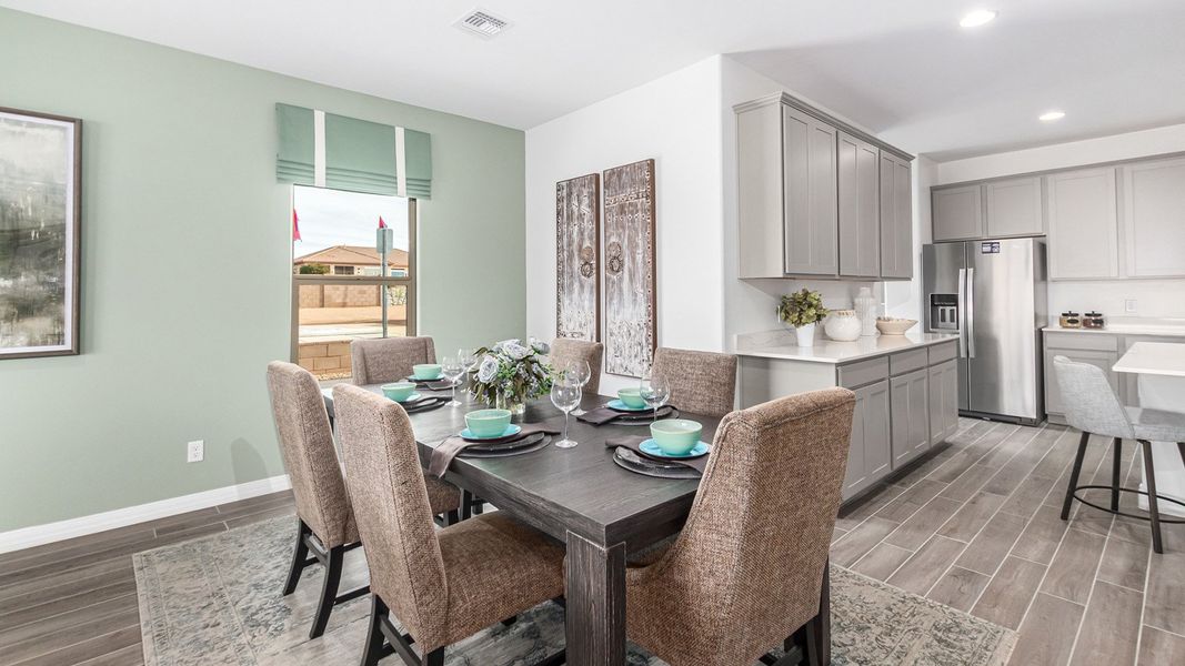 Furnished interior in a model home at Tortolita Trails in Marana (Image 26).