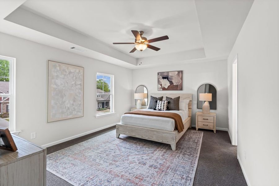 Furnished interior in a model home at Carter Grove in Cartersville (Image 18).